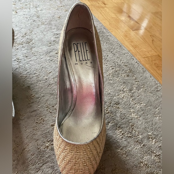 PELLE MODA beige high heels size 7 1/2 - Picture 8 of 14
